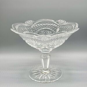 Vintage Waterford Crystal 10” Compote Artist Master Cutter Signed Eugene Young